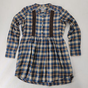Cowgirl Farm girl Cottage Grandma Womens S Top Plaid Pleats Lace Ranch Wrangler